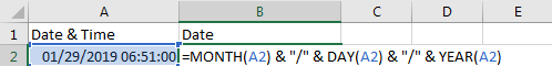 Convert Date & Time Format to Date 2