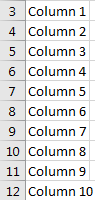 Convert or List Column Headers into Rows 4