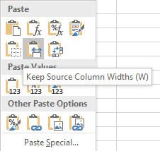 Copy and Paste Cell Data with Row Height and Column Width 3