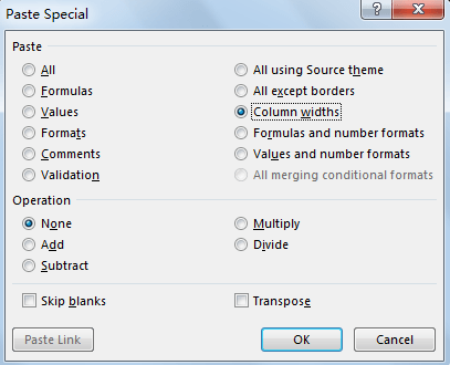 Copy and Paste Cell Data with Row Height and Column Width 5