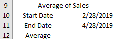 Count the Average Between Two Dates 6