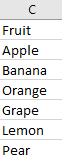 Create Drop Down List with Blank Cells Ignored 4