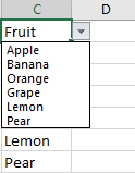 Create Drop Down List with Blank Cells Ignored 8