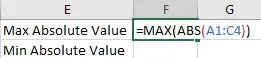 Get the Maximum or Minimum Absolute Value 2