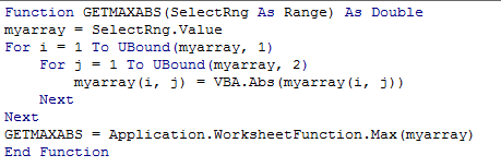 Get the Maximum or Minimum Absolute Value 7