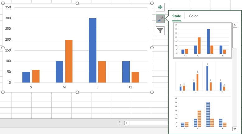 Insert A Chart with Data lists in Different Range 18