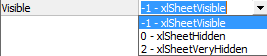 Make the Worksheet Invisible by VAB Very Hidden 10