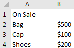 Move Texts from Multiple Cells into One Cell 1