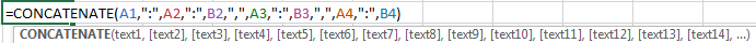 Move Texts from Multiple Cells into One Cell 2