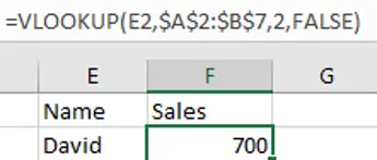 VLOOKUP with Dropdown List 6