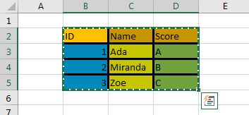 Copy Cell Formatting to Another Range 4