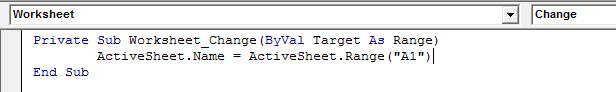 Make A Cell Value as Worksheet Tab Name 2