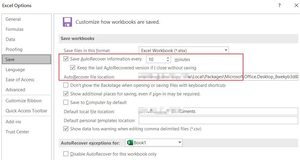 create backup of workbook1