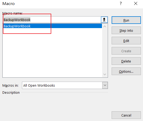 create backup of workbook3