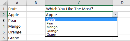 Use Dropdown List 7