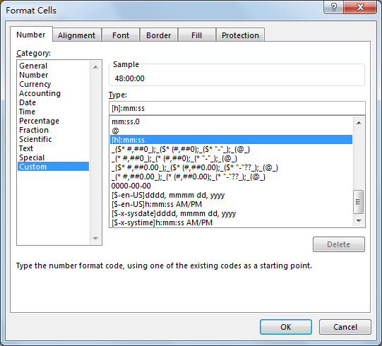 Calculate Total Work Days or Hours 12