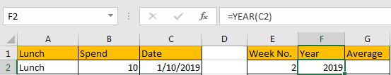 Calculate Weekly Average 7