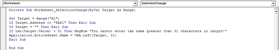 How To Name Worksheet Name With Specified Cell Value In Excel Free Excel Tutorial