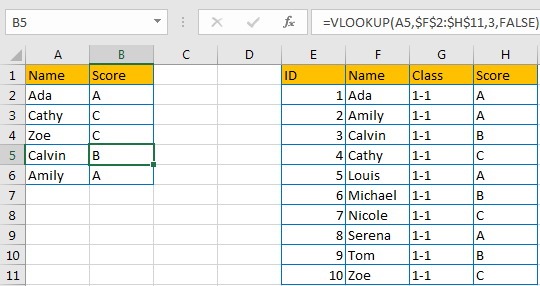 Autofill VLOOKUP 6