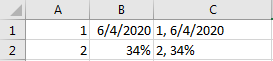 Combine Cells with Different Formats 12