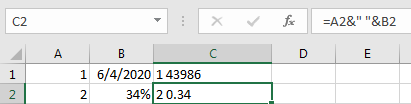 Combine Cells with Different Formats 2