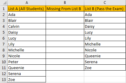 Compare Two Columns 7