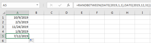 Generate Random Date 6