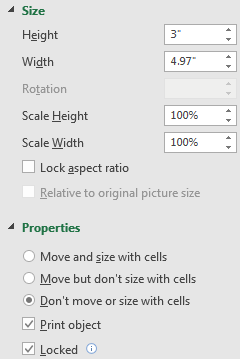 Prevent Chart or Shape or Others from Moving 6