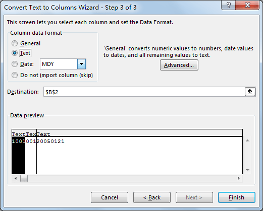 Split Number into Different Columns 7
