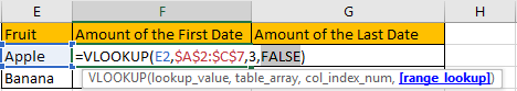 Use VLOOKUP to Find The First or Last 3