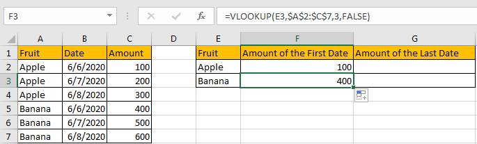 Use VLOOKUP to Find The First or Last 5