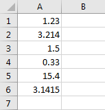 Align Column of Numbers 1