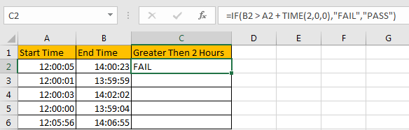 Compare Time Difference with Certain Time 2