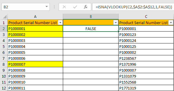 Compare Two Columns and Highlight Duplicate Values 11