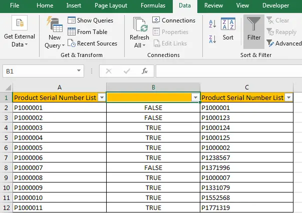 Compare Two Columns and Highlight Duplicate Values 8