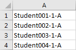 Create Increment Number with Texts 1