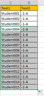 Create Increment Number with Texts 3