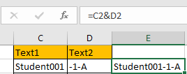 Create Increment Number with Texts 4