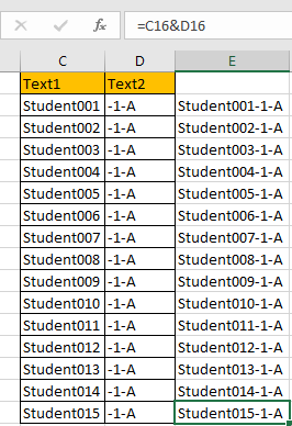 Create Increment Number with Texts 5