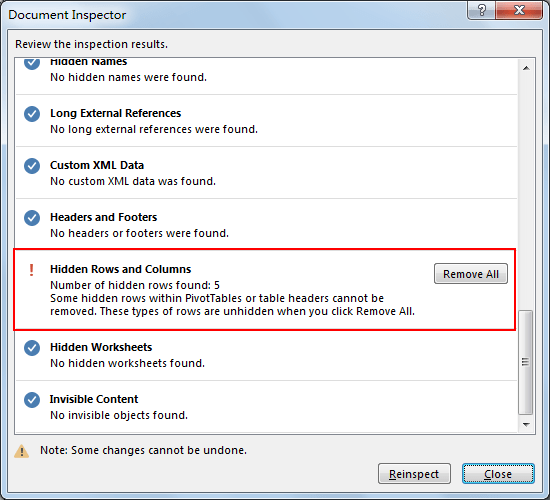 DeleteRemove Hidden or Visible Cells Not InIn Filter 6