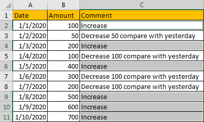 Display User-Defined Text in All Blank Cells 8