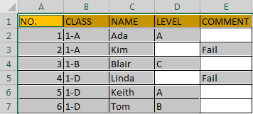 Highlight All Non-Blank Cells 11