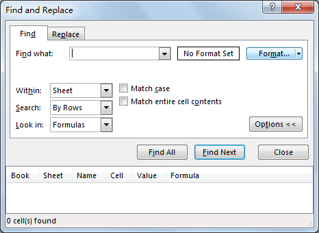 Identify and Select All Locked Cells 4