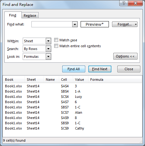 Identify and Select All Locked Cells 8