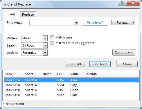 Select All Cells Whose Are in The Same Format 7