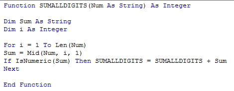 Sum All Digits in A Cell 4