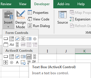 Create or Insert A Textbox Control with Scroll Bar 2