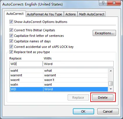 How to Create AutoText Entries via AutoCorrection 6
