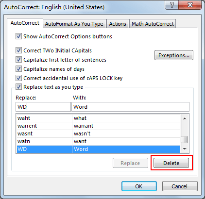 How to Create AutoText Entries via AutoCorrection 6