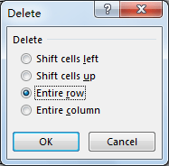 How to Delete Entire Rows if Blank Cell Exists in Excel7